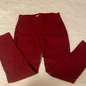 Red Diamond Ankle Pants